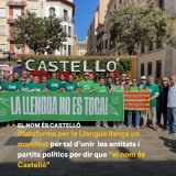 Plataforma per la Llengua llança un manifest per tal d’unir  les entitats i partits polítics per dir que “el nom és Castelló”