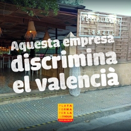 Aquesta empresa discrimina el valencià