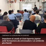 Impulsem el català al Club Esportiu Júpiter amb formacions als entrenadors i un ambiciós pla d’acció