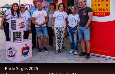 Aconseguim que el Pride de Sitges inclogui el català a la cartelleria i a la conducció dels actes