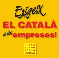 Exigeix el català a les empreses