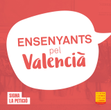 “Ensenyants pel valencià”, una nova campanya per a demanar un impuls de la llengua en tot el sistema educatiu