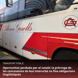 Oportunitat perduda per al català: la pròrroga de les concessions de bus interurbà, amb el suport de PSC, Junts i ERC, no fixa obligacions lingüístiques