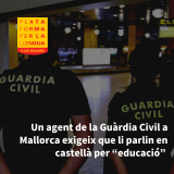 [ÀUDIO] Un agent de la Guàrdia Civil a Mallorca exigeix a un motorista que li parli en castellà per “educació”