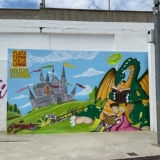 Pintem un mural a Canet de Mar per Sant Jordi
