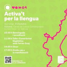 Cartell Jornades 'Activa't per la llengua'