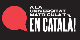 A la universitat, matricula't en català!