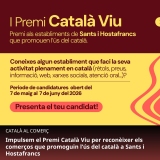 Impulsem el Premi Català Viu per reconèixer els comerços que promoguin l’ús del català als barris barcelonins de Sants, Badal i Hostafrancs